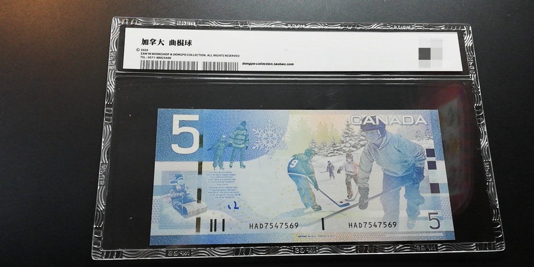 【YSculture】世界纸币 精选拍卖.第7期-外国钱币 全新 加拿大  5元  滑雪 2003年