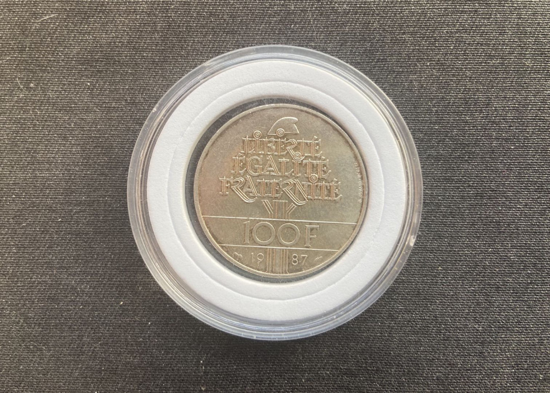 【随心拍&Getcoins】钱币拍卖第七十三期～ 【法国】1987年 法国100法郎 拉法耶特将军诞辰230周年纪念银币 外国银币