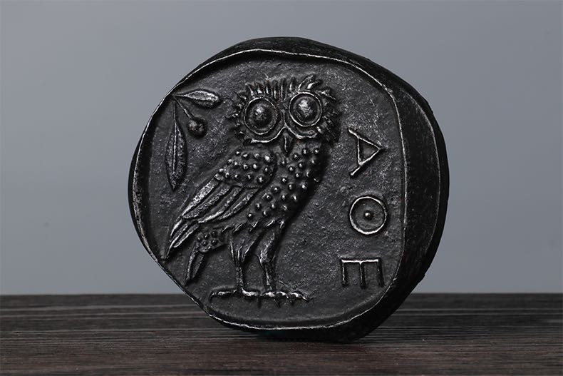 CSIS-GREAT评级精品钱币拍卖第六十二期 大英博物院 猫头鹰 复刻单面树脂纪念章