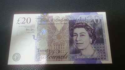 【囧羊收藏】精选微拍第1期~世界钱币场 2006年英国F序列20镑 首发AA冠全程无47 全新UNC