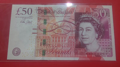 【囧羊收藏】精选微拍第1期~世界钱币场 2010版50英镑 豹子号333 全新UNC