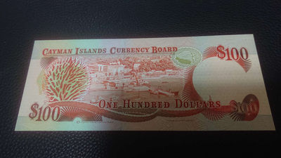 【囧羊收藏】精选微拍第1期~世界钱币场 1996年开曼群岛100元 全新UNC保真 首版