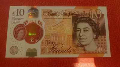 【囧羊收藏】精选微拍第1期~世界钱币场 英国G序列10英镑 首发AA冠 全新UNC保真