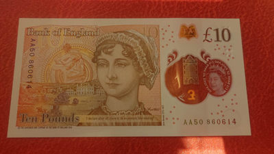 【囧羊收藏】精选微拍第1期~世界钱币场 英国G序列10英镑 首发AA冠 全新UNC保真