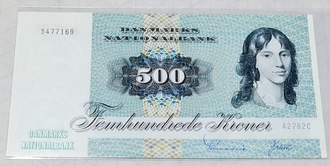 《张总收藏》第三期——花鸟鱼虫 丹麦500克朗UNC