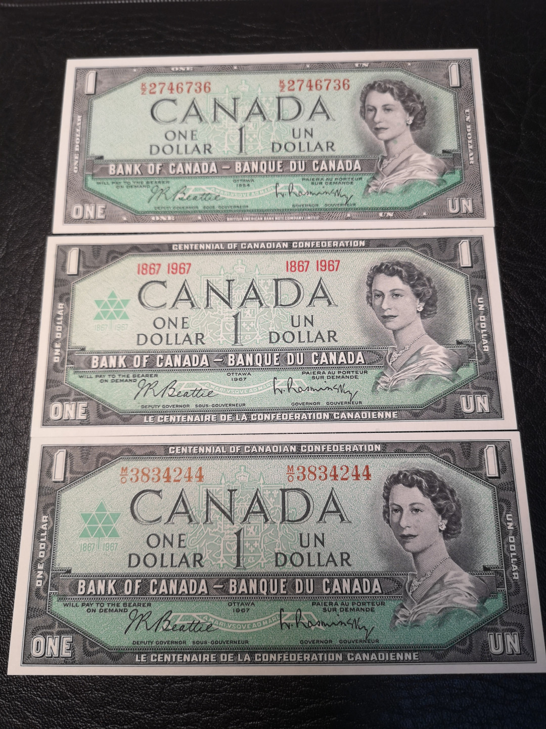 《外钞收藏家》第九十期 拍卖 加拿大风景版  普通版、纪念钞无号版、有号版三张 全新绝品