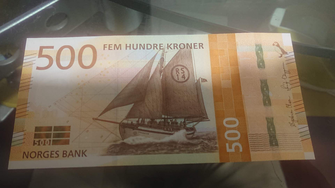 【囧羊收藏】精选微拍第2期~中外钱币场 双11特别版 2018年挪威500克朗  大帆船 全新UNC保真