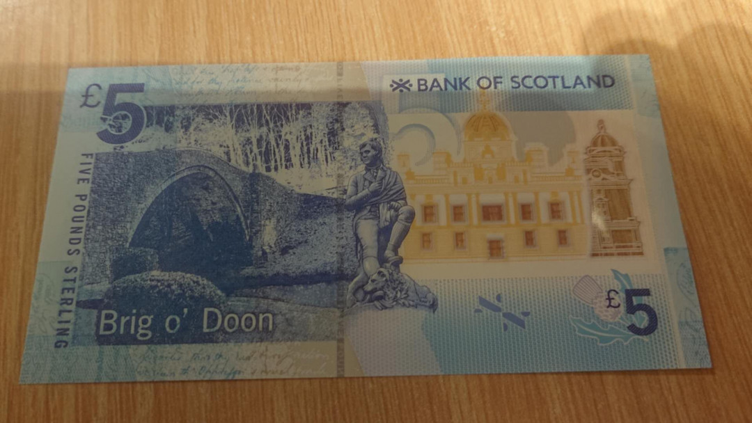 【囧羊收藏】精选微拍第2期~中外钱币场 双11特别版 2016年苏格兰5镑 首发AA冠 全新UNC