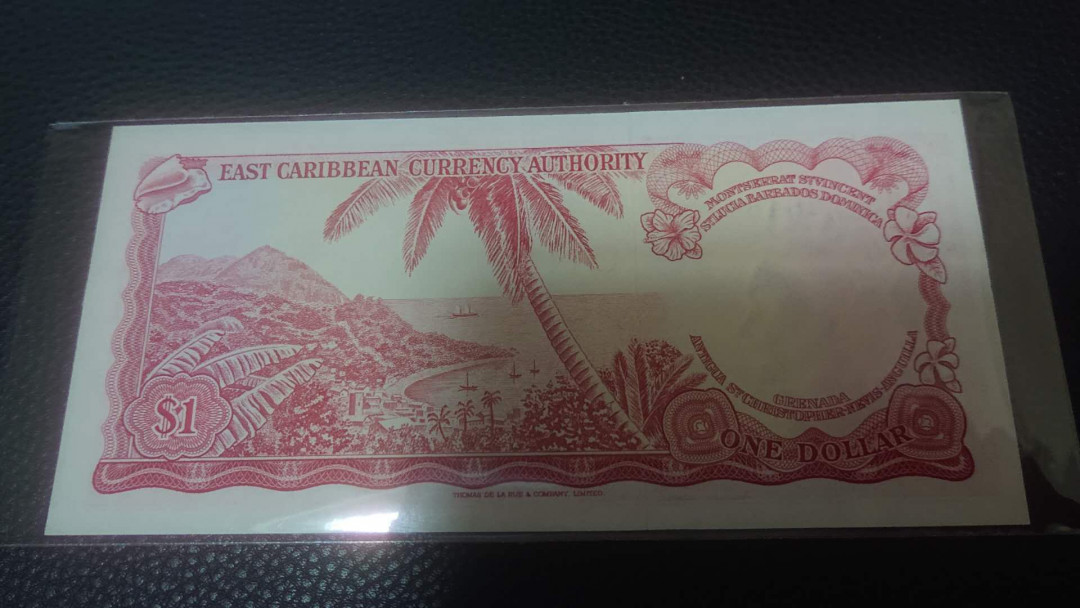 【囧羊收藏】精选微拍第3场~裸币场 11.15晚八点半 （ND）1965年东加勒1元 全新UNC 