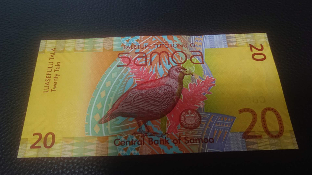 【囧羊收藏】精选微拍第3场~裸币场 11.15晚八点半 2008年萨摩亚20塔拉 全新UNC绝品  世界最佳获奖纸币