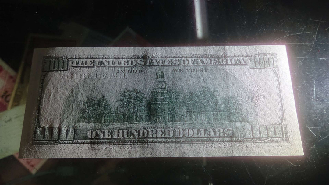 【囧羊收藏】精选微拍第2期~中外钱币场 双11特别版 2006A美国100美元 大头版 全程无4豹子号555 全新UNC