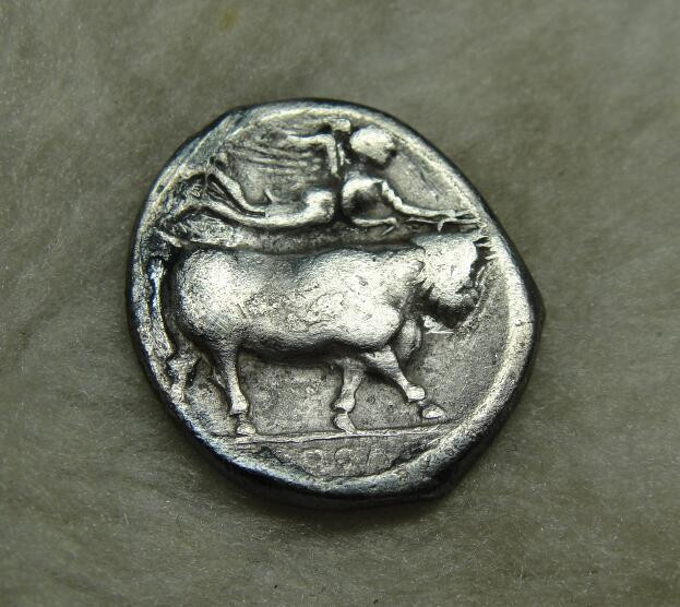 阿尔特米德古典钱币中国微拍第七期 古希腊意大利半岛 坎帕尼亚 尼亚波利斯 2德拉克马银币