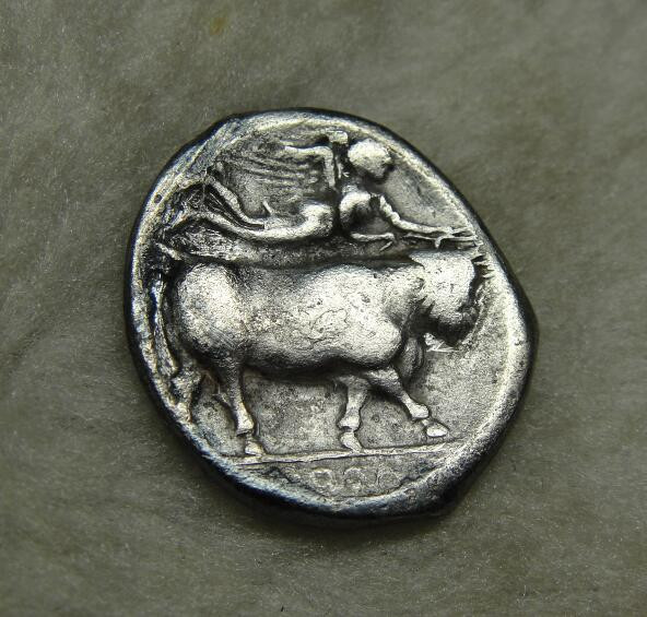 阿尔特米德古典钱币中国微拍第七期 古希腊意大利半岛 坎帕尼亚 尼亚波利斯 2德拉克马银币