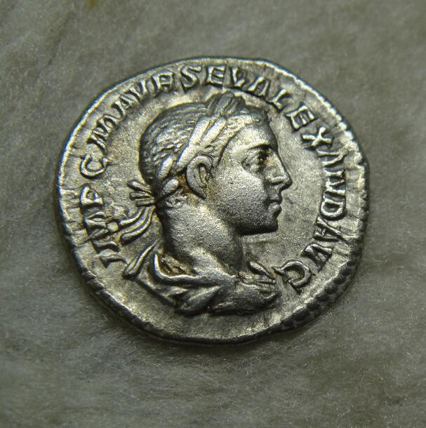 阿尔特米德古典钱币中国微拍第七期 美品！古罗马帝国 塞维鲁.亚历山大 第纳里银币