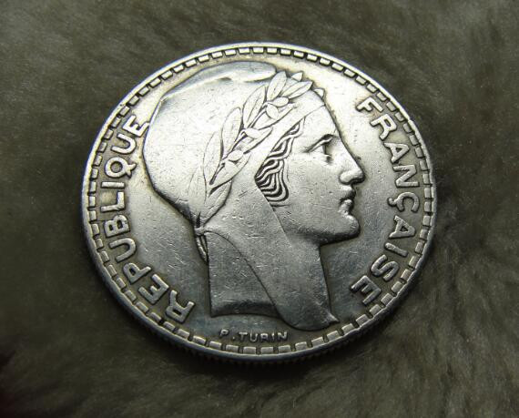 阿尔特米德古典钱币中国微拍第七期 法兰西第三共和国 法国1933年20法郎大银币