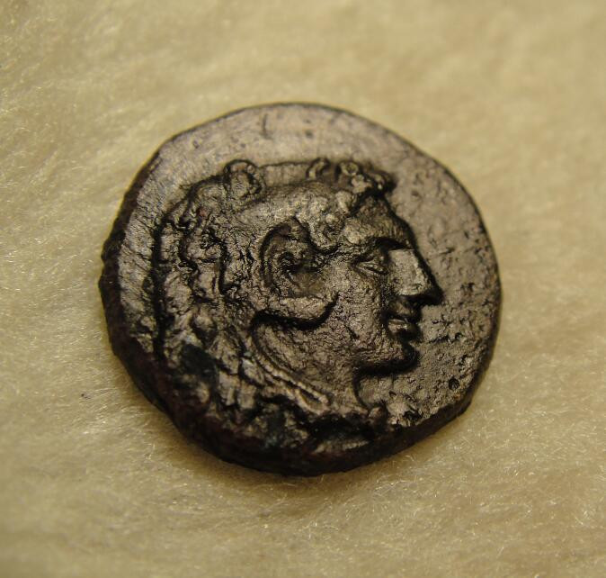 阿尔特米德古典钱币中国微拍第七期 古希腊意大利半岛 卢卡尼亚 梅塔庞顿城邦 大力神铜币