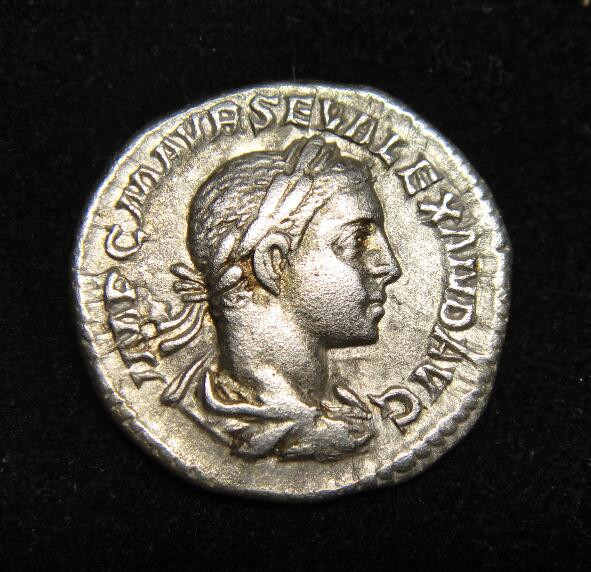 阿尔特米德古典钱币中国微拍第七期 美品！古罗马帝国 塞维鲁.亚历山大 第纳里银币