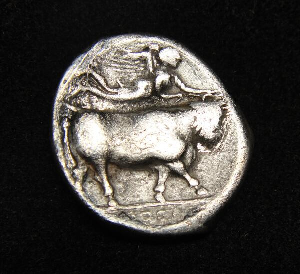 阿尔特米德古典钱币中国微拍第七期 古希腊意大利半岛 坎帕尼亚 尼亚波利斯 2德拉克马银币