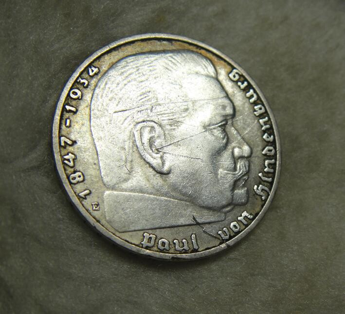 阿尔特米德古典钱币中国微拍第七期 德意志第三帝国 德国1937年2马克银币