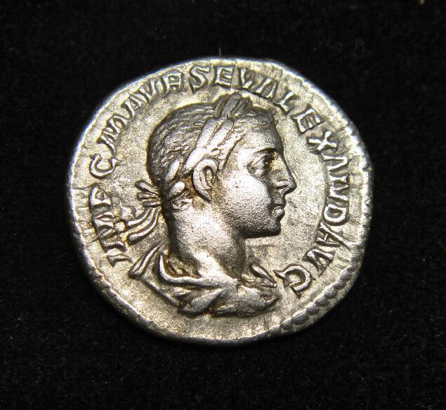 阿尔特米德古典钱币中国微拍第七期 美品！古罗马帝国 塞维鲁.亚历山大 第纳里银币