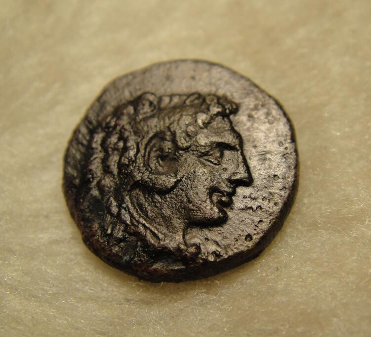 阿尔特米德古典钱币中国微拍第七期 古希腊意大利半岛 卢卡尼亚 梅塔庞顿城邦 大力神铜币