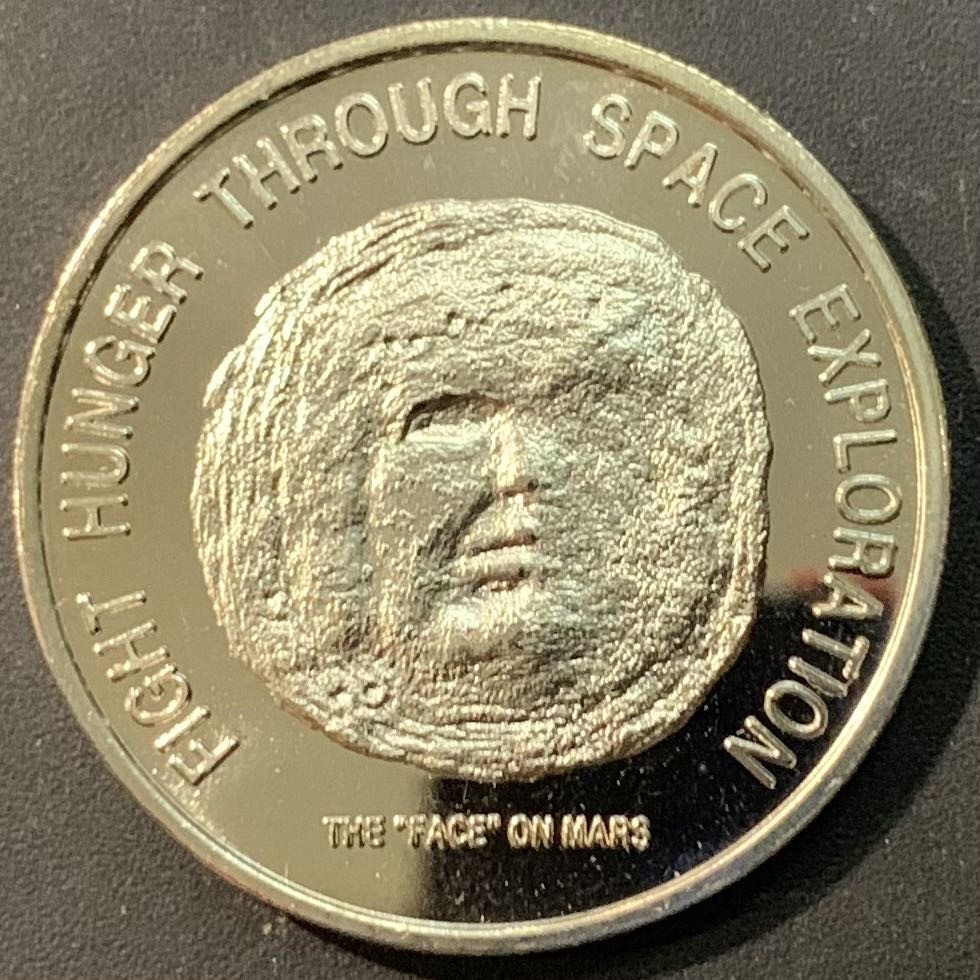 紫瑗钱币—微拍第119期  利比里亚 1996年 火星脸 50元 克朗型 镍币