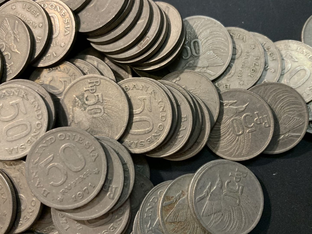 紫瑗钱币——第331期拍卖 印度尼西亚 1971年 天堂鸟 50卢比 100枚一组 流通品