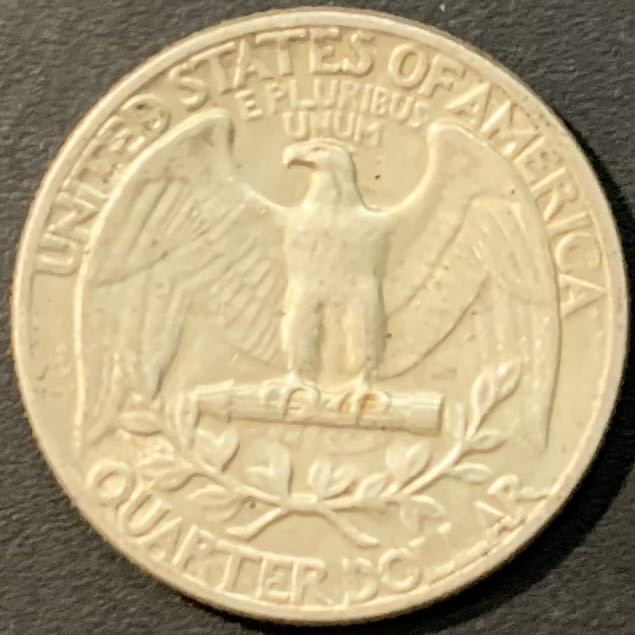 紫瑗钱币—微拍第119期  美国 1964年 华盛顿 25美分 6.25克 0.9银 UNC