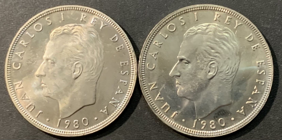 紫瑗钱币—微拍第119期  西班牙 1980年 82西班牙世界杯 100比塞塔 2枚一组 UNC