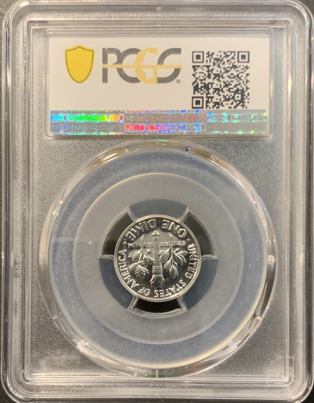 紫瑗钱币—微拍第119期  美国 1958年 罗斯福 10美分 银币 精制 PCGS PR67