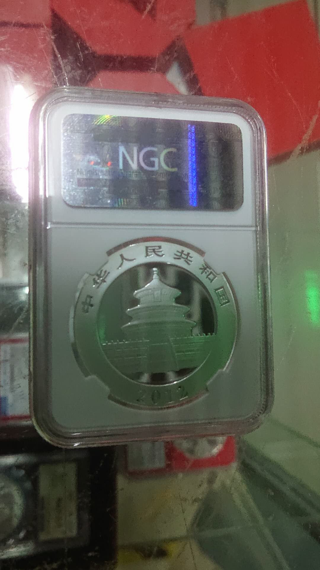 【囧羊收藏】精选微拍第五场~世界硬币（套装）专场（陆续上架） 2012年熊猫30克银币 NGC70分 绝品无斑 稀少