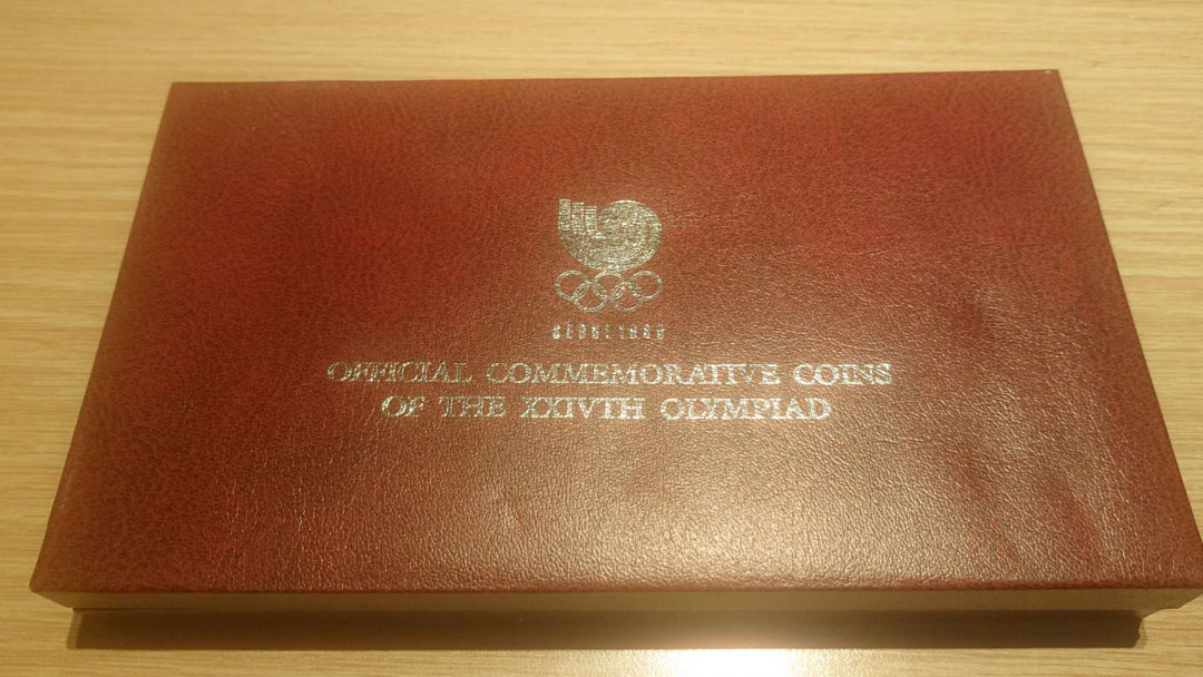 【囧羊收藏】精选微拍第五场~世界硬币（套装）专场（陆续上架） 1988面韩国汉城奥运会精制纪念币 原盒证书 全品