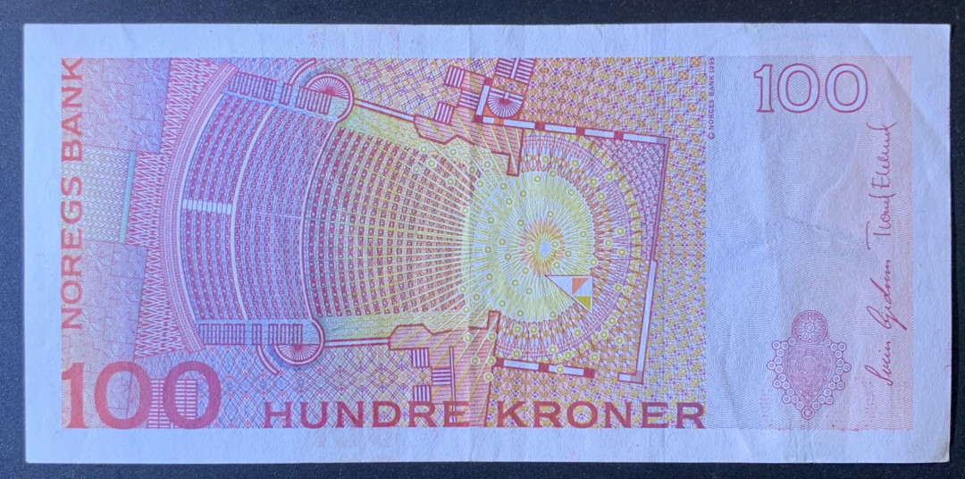 紫瑗钱币—微拍第120期—纸币场 挪威 2006年 100克朗 流通品 （P-49c）