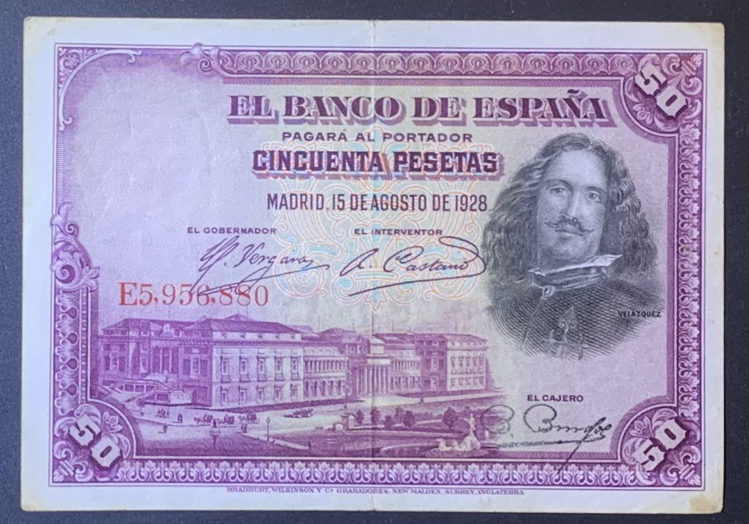 紫瑗钱币—微拍第120期—纸币场 西班牙 德国 早期纸币 2枚一组 大票幅