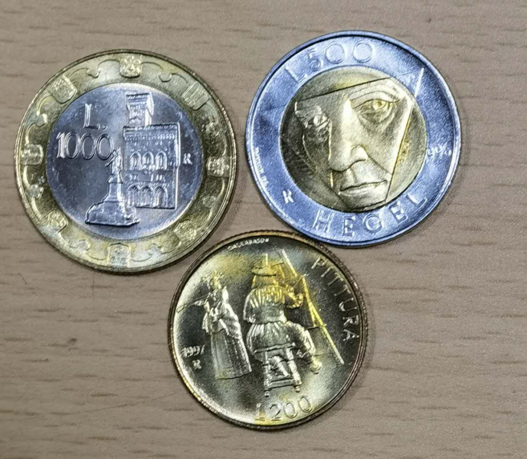 北京马甸外国钱币专卖微拍第三十期，非贵金属纪念币，流通币专场，陆续上新，欢迎关注 圣马力诺流通币3枚，品相如图