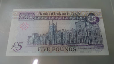 【囧羊收藏】精选微拍第六期~世界各国钱币场（陆续新增上架） 2003年北爱尔兰5镑 爱尔兰银行版 全新绝品全程无47号码