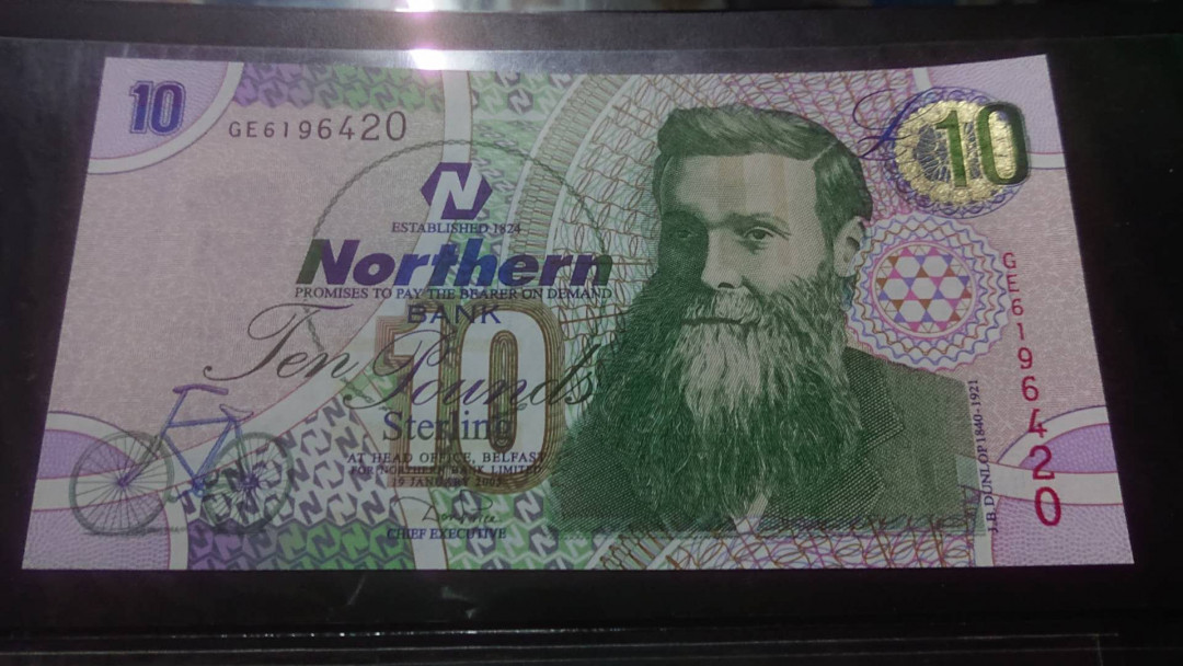 【囧羊收藏】精选微拍第六期~世界各国钱币场（陆续新增上架） 2005年北爱尔兰 北方银行版10镑 初版 全新UNC绝品