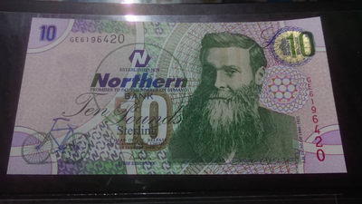 【囧羊收藏】精选微拍第六期~世界各国钱币场（陆续新增上架） 2005年北爱尔兰 北方银行版10镑 初版 全新UNC绝品