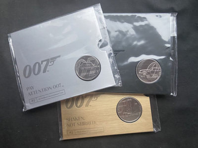 【随心拍&Getcoins】钱币拍卖第七十六期～ - 【英国】007 3本册子【带外套】秒杀