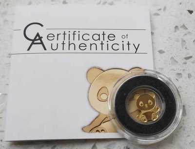 【随心拍&Getcoins】钱币拍卖第七十六期～ 帕劳大熊猫小金币