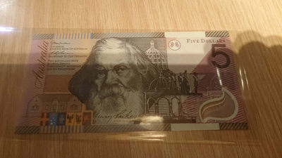 【囧羊收藏】精选微拍第六期~世界各国钱币场（陆续新增上架） 2001年澳大利亚5元塑料钞 联邦百年纪念钞 全新绝品
