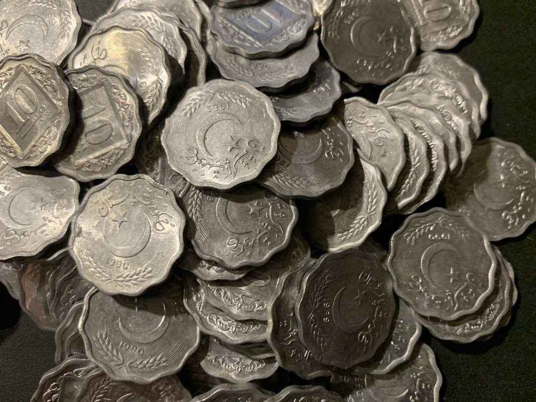 紫瑗钱币—微拍第123期  巴基斯坦 1981—1993年 10派沙 铝币 100枚 一组 UNC 