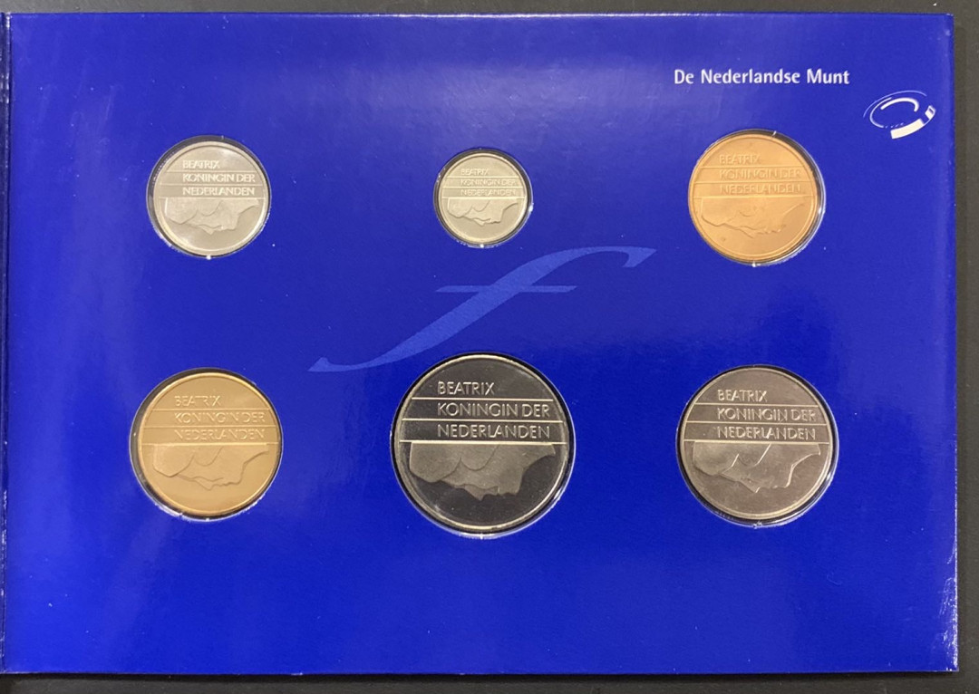 紫瑗钱币—微拍第121期  荷兰 2000年 最后的荷兰盾 6枚全套 官方卡装