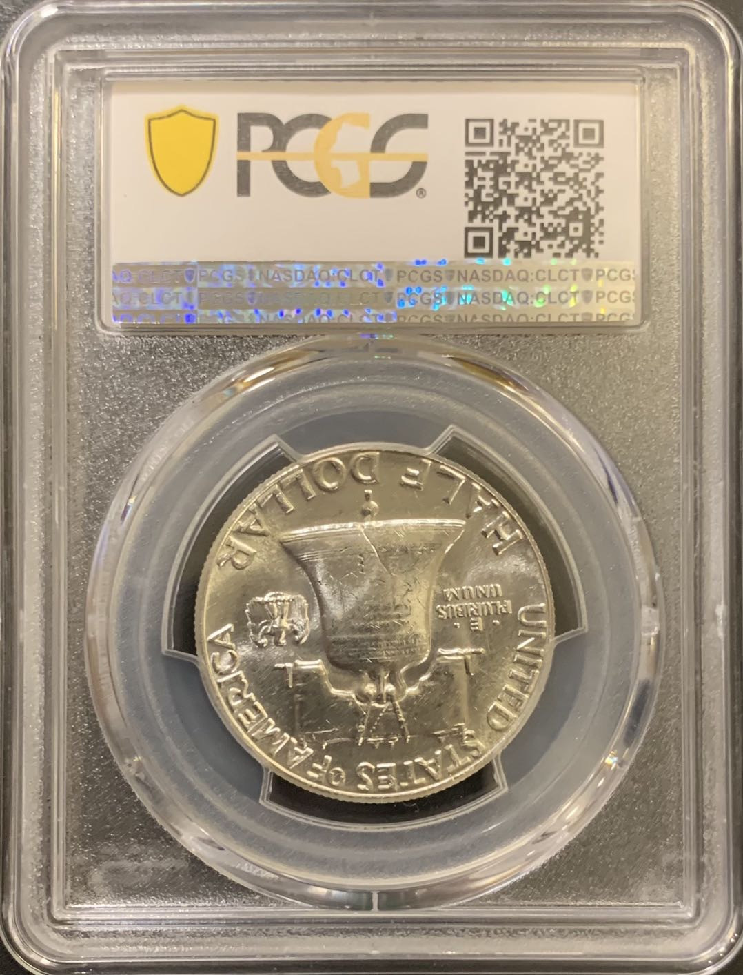 紫瑗钱币—微拍第121期  美国 1963年 富兰克林 50美分 半美元 12.5克 0.9银 PCGS MS64