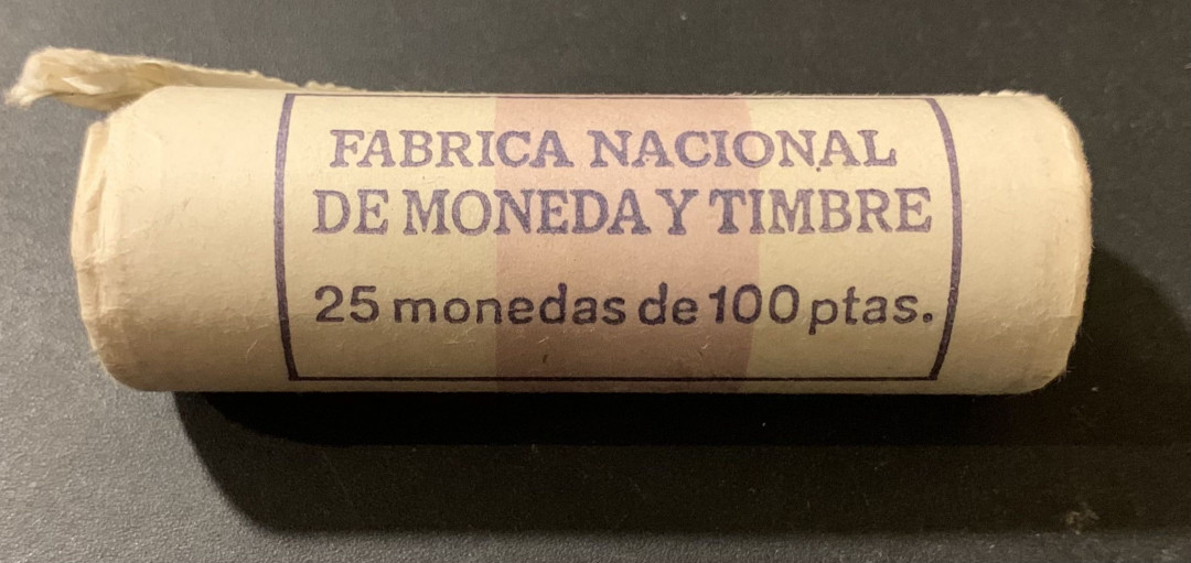 紫瑗钱币—微拍第121期  西班牙 1993年 欧洲联盟 100比塞塔 25枚原卷 UNC