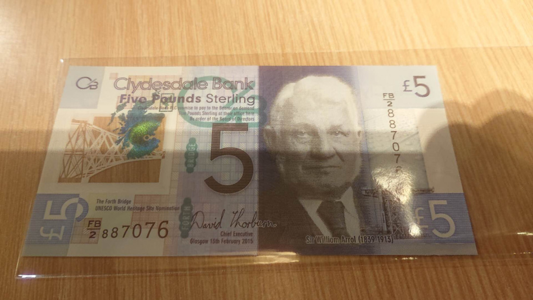 【囧羊收藏】精选微拍第六期~世界各国钱币场（陆续新增上架） 2015年苏格兰5镑 纪念钞 全新UNC绝品