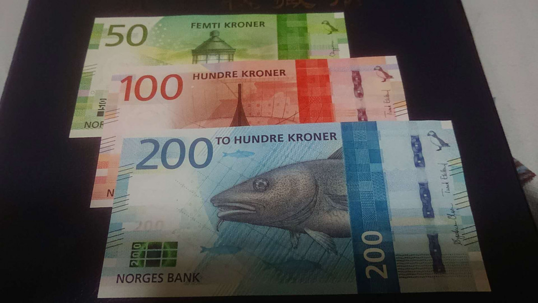 【囧羊收藏】精选微拍第六期~世界各国钱币场（陆续新增上架） 挪威新版50+100+200小全套 全新UNC绝品