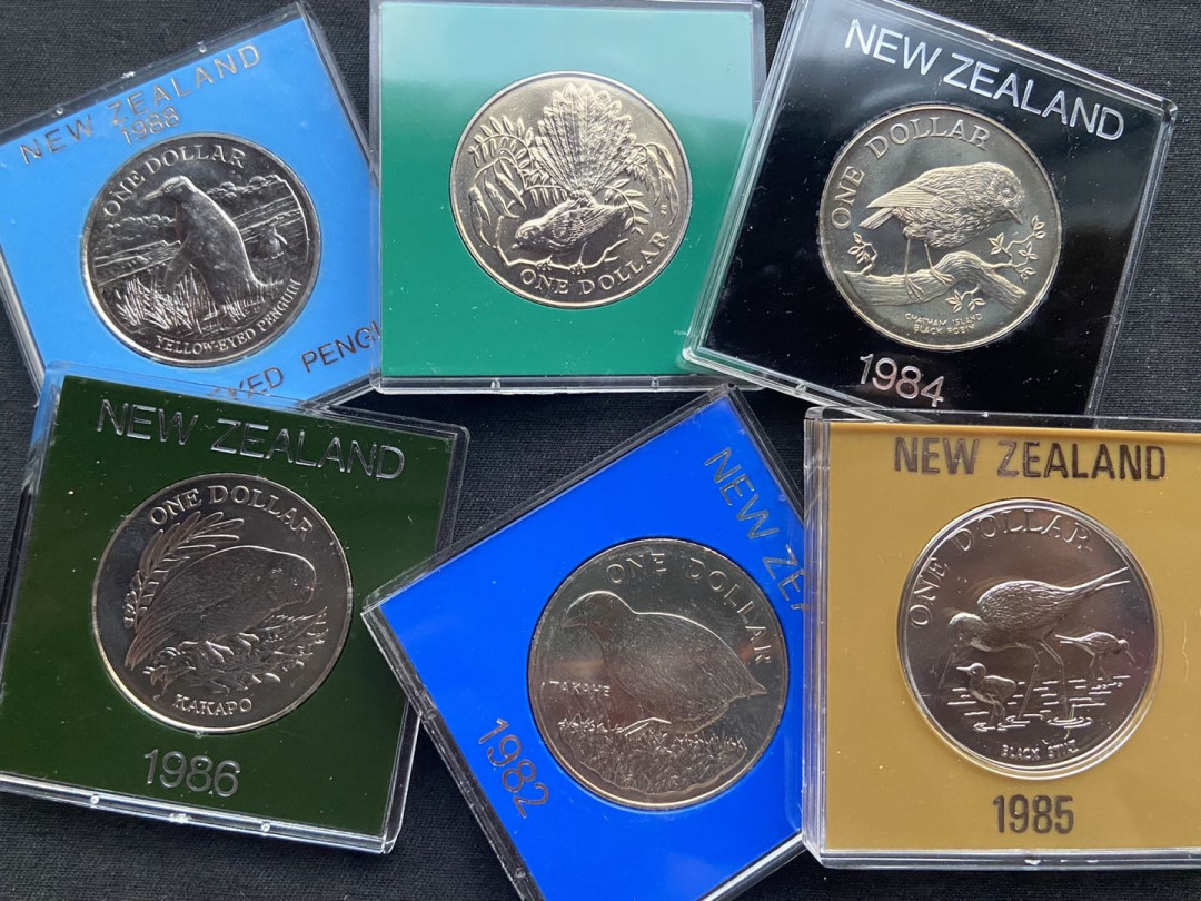 【币观天下】第130场钱币拍卖～ 新西兰动物图案克朗币6枚