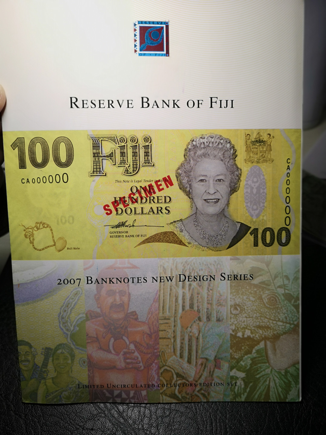 《外钞收藏家》第九十二期 精品拍卖 斐济2007年全同号1978号 六张 全新unc