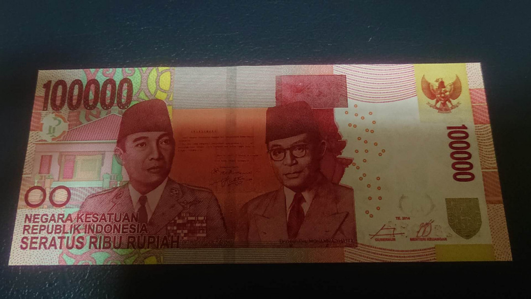 【囧羊收藏】精选微拍第六期~世界各国钱币场（陆续新增上架） 2014年印度尼西亚100000卢比 全新UNC绝品